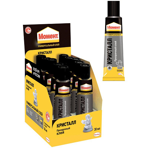 Клей момент "Кристалл" прозрачный 30 мл