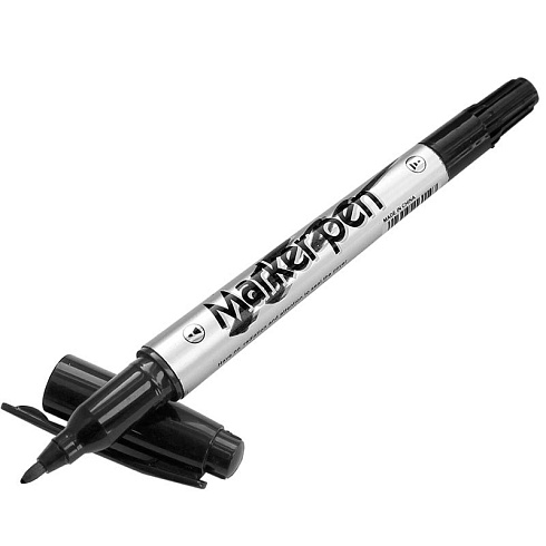 Маркер  д/дисков CD/DVD "PM710" двухсторонний 0,5-1мм черный арт. 023-FL6022