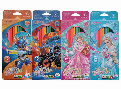 Карандаши 12 цв YL10061-12