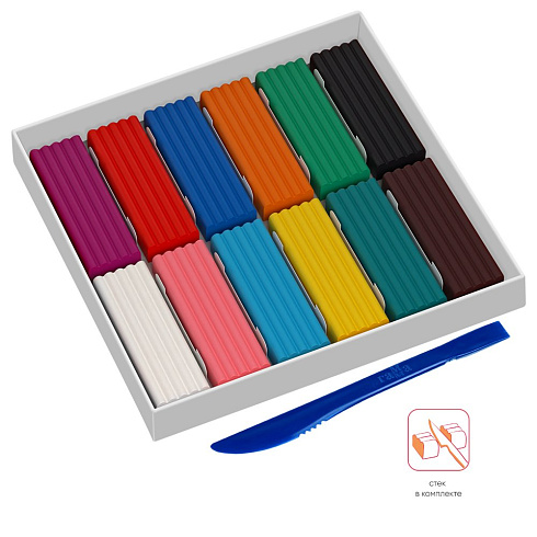 Пластилин "мультики" ("гамма") 12 цв.240гр. 280018