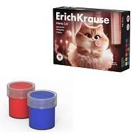Краски гуашевые ErichKrause Prima Cat 12 цветов по 17мл. 65193