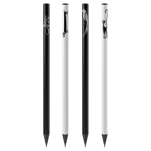 Карандаш черног. Berlingo "Riddle" HB, черное дерево, круглый, заточ. ассорти BP01165