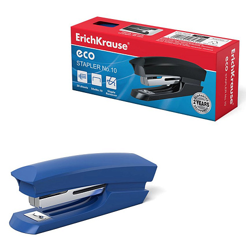 Степлер ErichKrause Eco Classic №10 до 20 листов, ассорти 28234