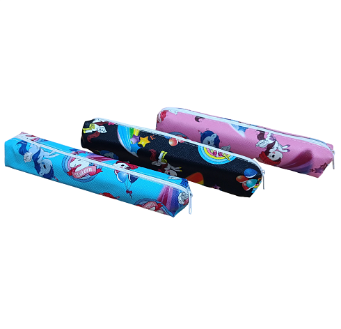 Пенал косметичка мини 1 отдел. девочки,ассорти