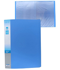 Папка с файлами  А4 Yalong на 40 файлов YL213803-40 синяя
