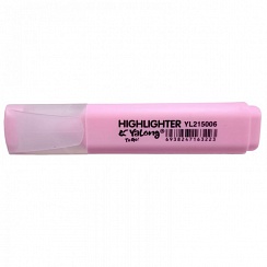 Текстовыделитель Yalong YL215006 пастель розовый