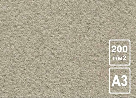 Бумага д/акварели А3 200 гр. Серая БРС/А3