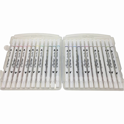 Маркеры для скетчинга 24цв., двусторонние YL195108-24