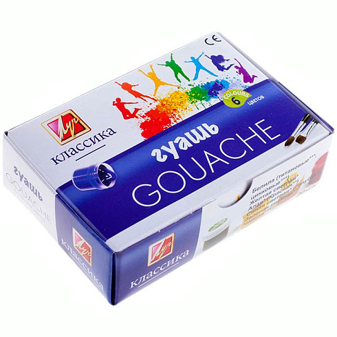 Гуашь "КЛАССИКА"("ЛУЧ") 6 цв. (20 мл.) 19С 1275-08