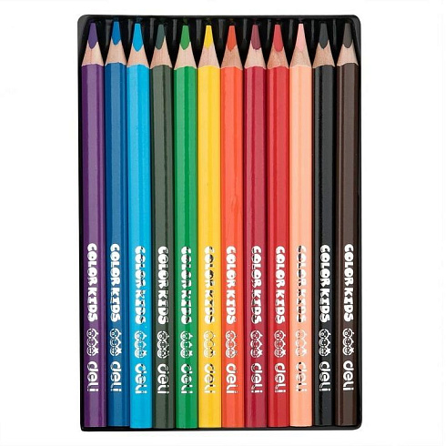 Карандаши 12цв Deli "Сolor Kids", трехгран., арт.С006-00