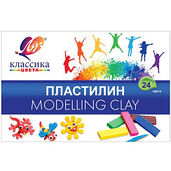 Пластилин "Классика"("Луч") 24 цвета 28С 1642-08