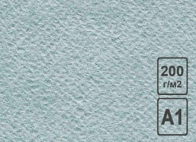 Бумага рисовальная, А1, 600х840мм, 200г/м2 голубая БРГ/А1